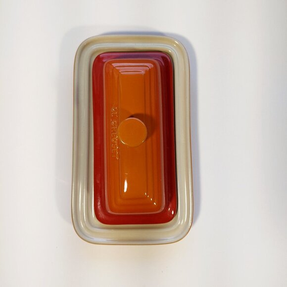 Le Creuset Lidded Butter Dish Flame (orange to red) - Picture 8 of 8